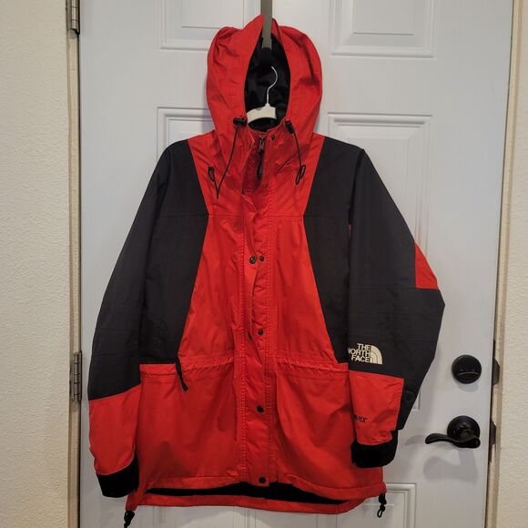 VTG The North Face Jacket Womens Medium Red Mountain Gore-Tex 90s Windbreaker - Picture 1 of 11